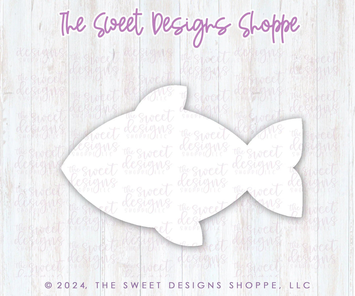 Cookie Cutters - Daddy's Fish - Cookie Cutter - The Sweet Designs Shoppe - TSDS - - ALL,Animal,Animals,Cookie Cutter,dad,Father,father's day,grandfather,mother,Mothers Day,Promocode,STL,summer,under the sea