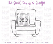Cookie Cutters - Daddy's Sofa - Cookie Cutter - The Sweet Designs Shoppe - TSDS - - 051520,ALL,Cookie Cutter,couch,dad,Father,Fathers Day,grandfather,Misc,Miscelaneous,Miscellaneous,Promocode,STL