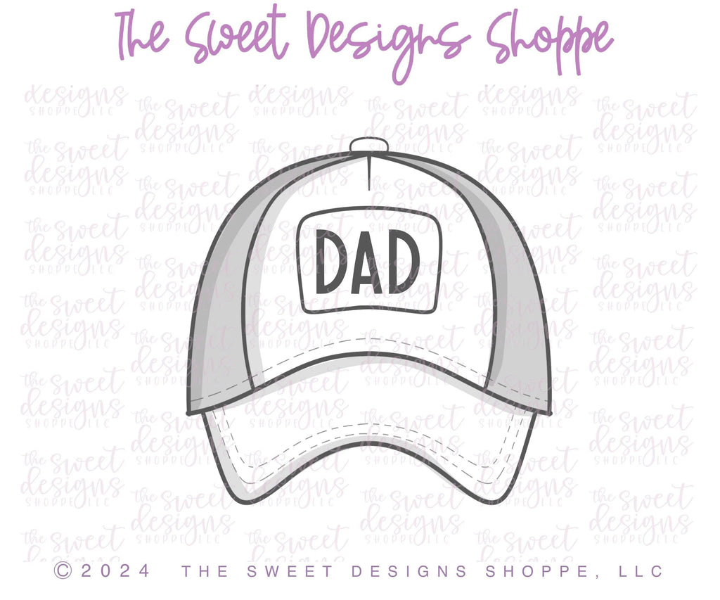 Cookie Cutters - Dad's Cap - Cookie Cutter - The Sweet Designs Shoppe - TSDS - - ALL,baseball,Clothing / Accessories,Cookie Cutter,dad,fan,Father,Fathers Day,grandfather,Promocode,sport,sports