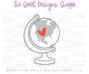 Cookie Cutters - Dad's Globe - Cookie Cutter - The Sweet Designs Shoppe - TSDS - - ALL,back to school,Cookie Cutter,dad,Father,Fathers Day,Grad,graduations,grandfather,Misc,Miscelaneous,Miscellaneous,Promocode,School,School / Graduation,school supplies,STL,teacher,teacher appreciation,travel
