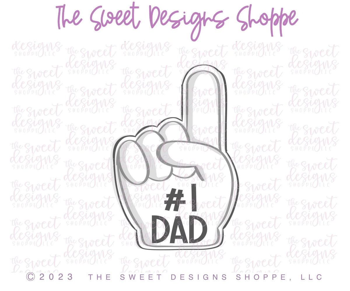 Cookie Cutters - Dad's Hand - Cookie Cutter - The Sweet Designs Shoppe - TSDS - - ALL,Cookie Cutter,dad,fan,Father,father's day,football,grandfather,Hobbies,Promocode,sport,sports,STL,superbowl