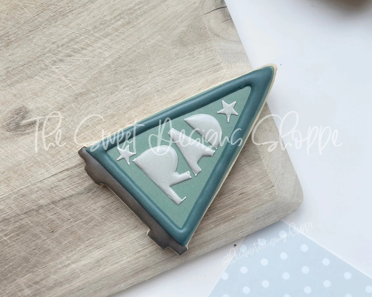 Cookie Cutters - Dad's Pennant - Cookie Cutter - The Sweet Designs Shoppe - TSDS - - ALL,Birthday,Cookie Cutter,dad,Father,father's day,grandfather,halloween,kids,Kids / Fantasy,Misc,Miscelaneous,Miscellaneous,New Year,Promocode,sport,sports,STL