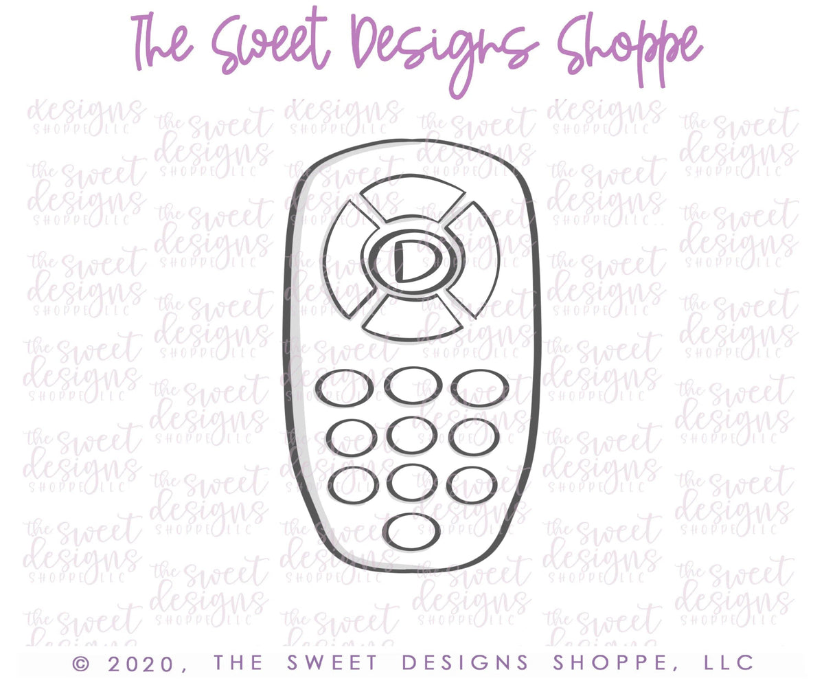 Cookie Cutters - Dad's Remote Control - Cookie Cutter - The Sweet Designs Shoppe - TSDS - - 051520,ALL,control,Cookie Cutter,dad,Father,Fathers Day,grandfather,Misc,Miscelaneous,Miscellaneous,Promocode,STL,TV