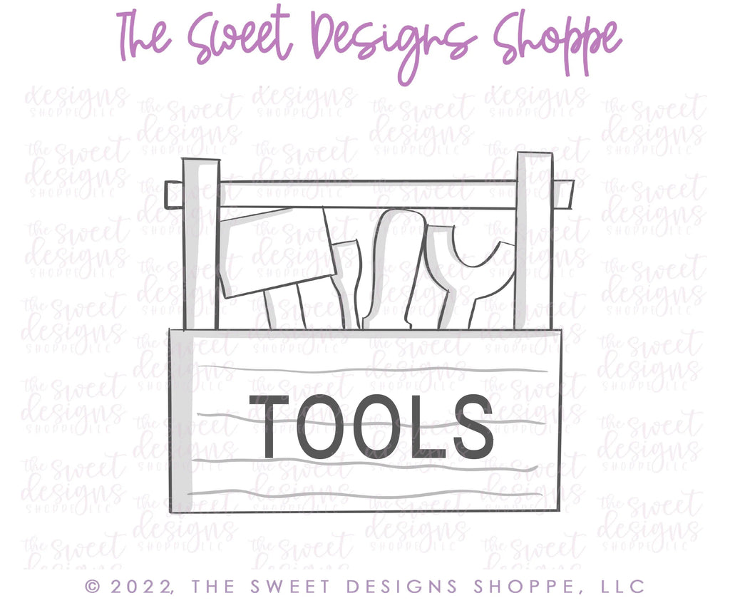 Cookie Cutters - Dad's Tool Box - Cutter - Sweet Designs Shoppe - - ALL, Cookie Cutter, dad, Father, father's day, grandfather, Misc, Miscelaneous, Miscellaneous, Plaque, Plaques, PLAQUES HANDLETTERING, Promocode, tools