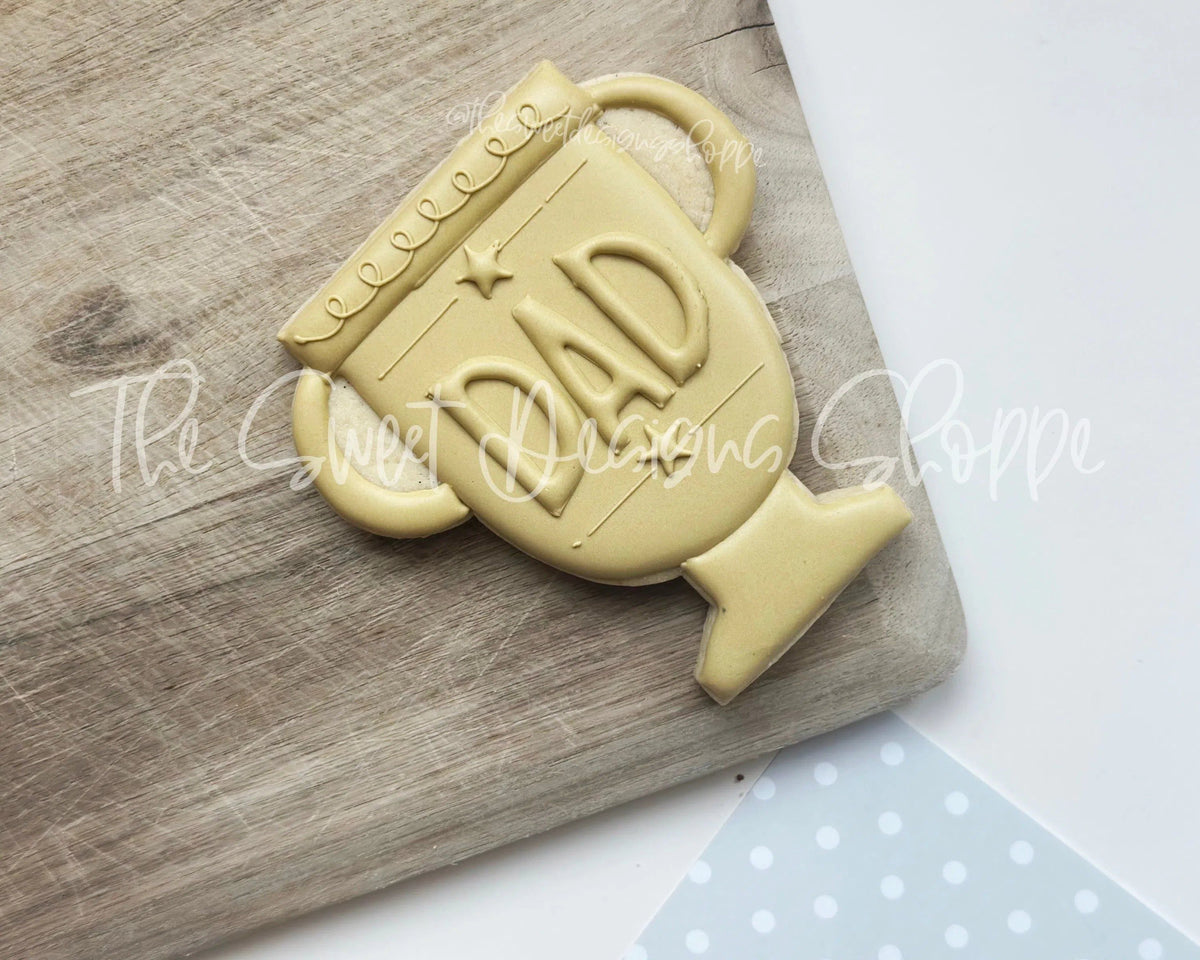 Cookie Cutters - Dad's Trophy - Cookie Cutter - The Sweet Designs Shoppe - TSDS - - ALL,Cookie Cutter,dad,Father,Fathers Day,grandfather,hobbies,Promocode,Sport,sports,STL