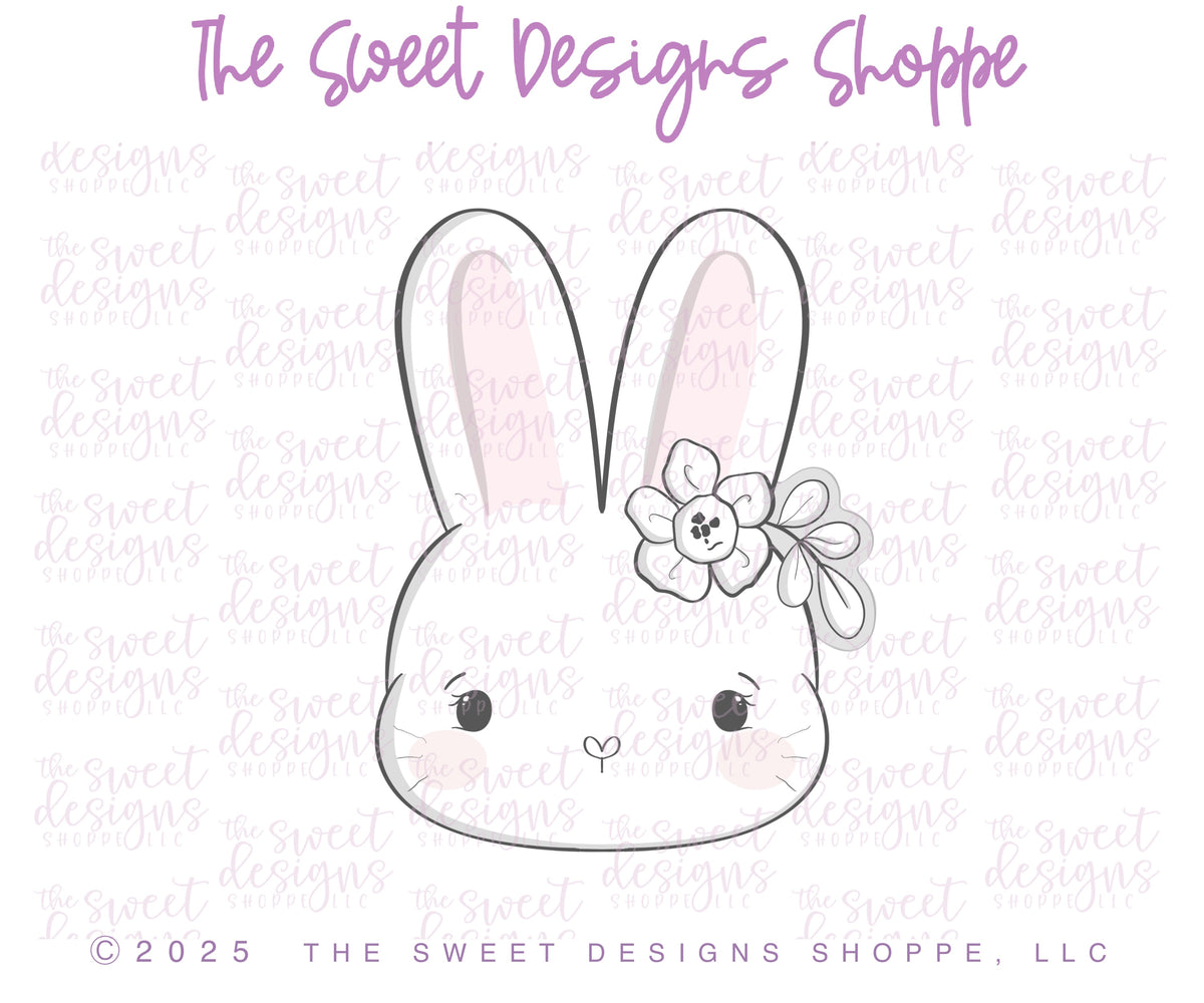 Cookie Cutters - Daisy Bunny Face - Cookie Cutter - The Sweet Designs Shoppe - TSDS - - ALL,Animal,Animals,Animals and Insects,Bunny,Bunny easter,bunny face,Cookie Cutter,Daisy bunny face,Easter,Easter / Spring,pet,pets,Promocode,STL