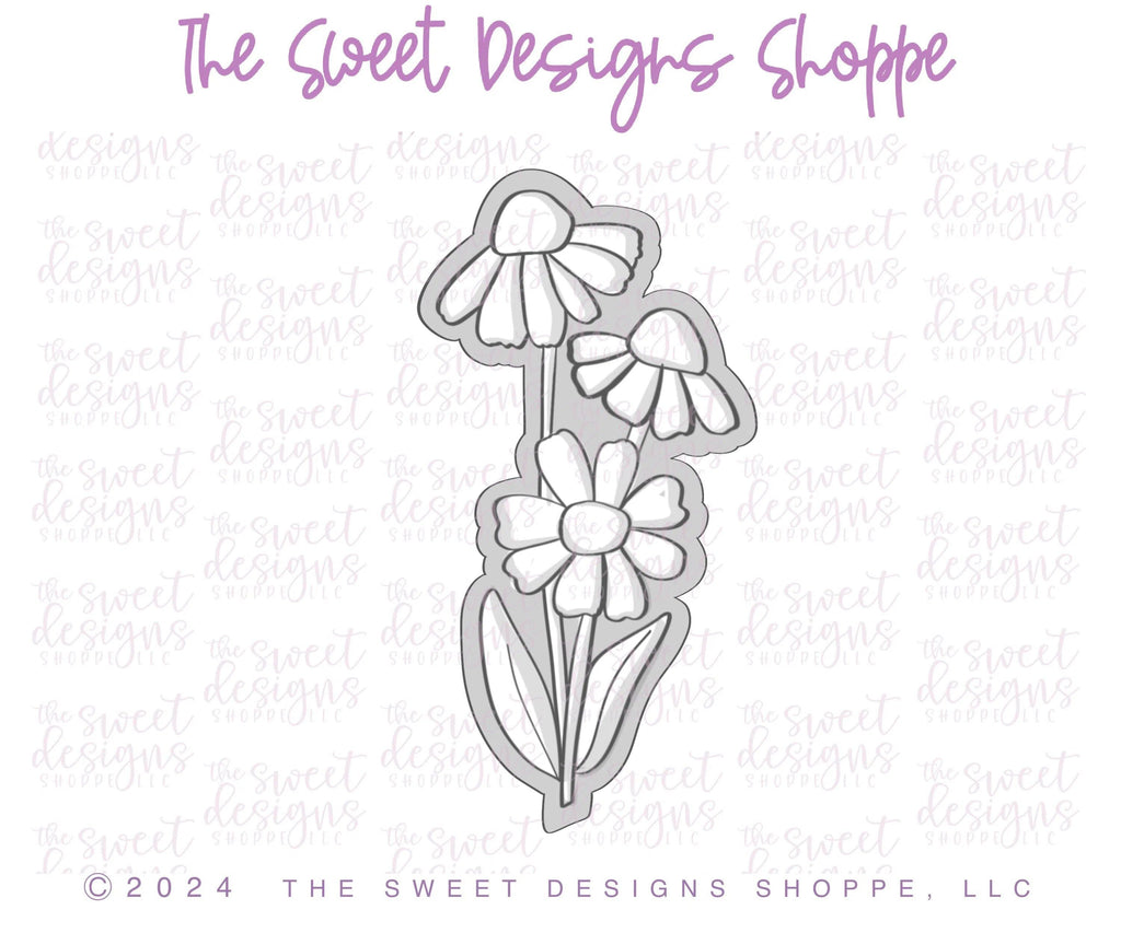 Cookie Cutters - Daisy Floral Bouquet - Cookie Cutter - The Sweet Designs Shoppe - - ALL, Cookie Cutter, easter, Easter / Spring, Flower, Flowers, kids, Leaves and Flowers, mother, Mothers Day, nature, Promocode, Summer, Trees Leaves and Flowers, Wedding, Woodlands Leaves and Flowers