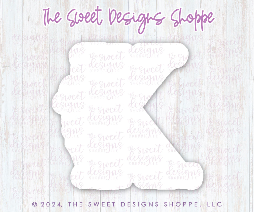 Cookie Cutters - Daisy K - Cookie Cutter - The Sweet Designs Shoppe - - ALL, Cookie Cutter, Daisy, Flower, Flowers, Leaves and Flowers, letter, Lettering, Letters, letters and numbers, Promocode