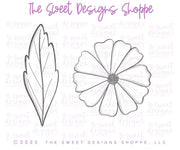 Cookie Cutters - Daisy & Leaf Set - Set of 2 - Cookie Cutters - The Sweet Designs Shoppe - TSDS - - ALL,Birthday,Cookie Cutter,MOM,mother,mothers,Mothers Day,Nurse,Nurse Appreciation,Promocode,regular sets,set,sets,STL,Teacher,Teacher Appreciation,Wedding,Wedding Favors
