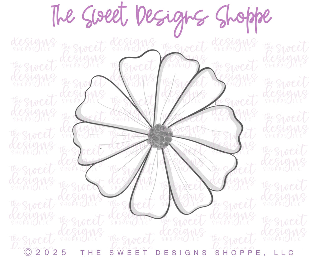 Cookie Cutters - Daisy & Leaf Set - Set of 2 - Cookie Cutters - The Sweet Designs Shoppe - TSDS - - ALL,Birthday,Cookie Cutter,MOM,mother,mothers,Mothers Day,Nurse,Nurse Appreciation,Promocode,regular sets,set,sets,STL,Teacher,Teacher Appreciation,Wedding