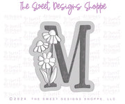 Cookie Cutters - Daisy M - Cookie Cutter - The Sweet Designs Shoppe - TSDS - - ALL,Cookie Cutter,Daisy,Flower,Flowers,Leaves and Flowers,letter,Lettering,Letters,letters and numbers,M 023 a,MOM,Mom Plaque,mother,mothers DAY,Promocode,STL