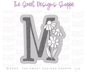 Cookie Cutters - Daisy M - Cookie Cutter - The Sweet Designs Shoppe - TSDS - - ALL,Cookie Cutter,Daisy,Flower,Flowers,Leaves and Flowers,letter,Lettering,Letters,letters and numbers,M 023 a,MOM,Mom Plaque,mother,mothers DAY,Promocode,STL