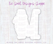 Cookie Cutters - Daisy M - Cookie Cutter - The Sweet Designs Shoppe - TSDS - - ALL,Cookie Cutter,Daisy,Flower,Flowers,Leaves and Flowers,letter,Lettering,Letters,letters and numbers,M 023 a,MOM,Mom Plaque,mother,mothers DAY,Promocode,STL