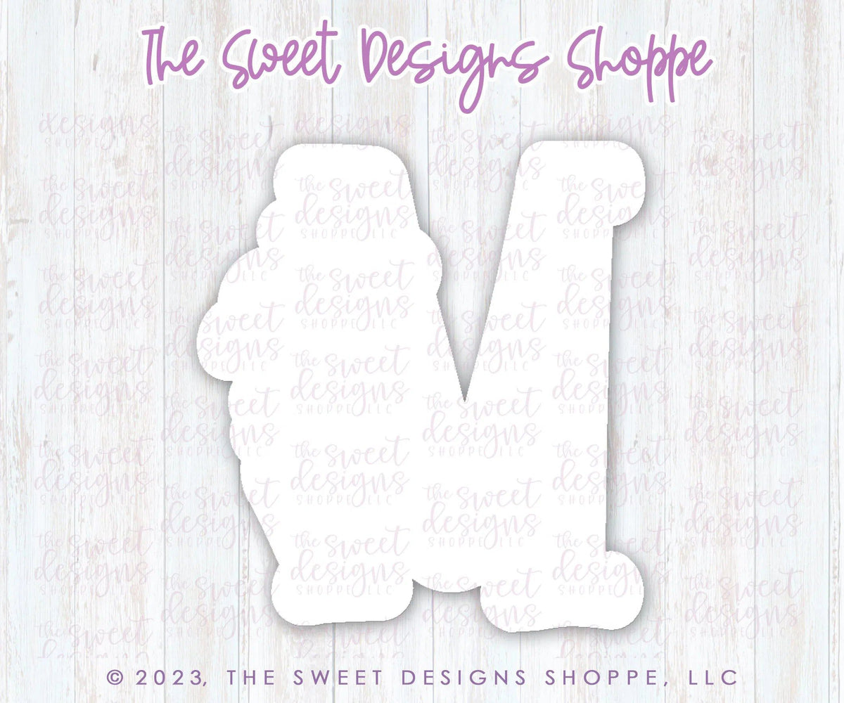 Cookie Cutters - Daisy M - Cookie Cutter - The Sweet Designs Shoppe - TSDS - - ALL,Cookie Cutter,Daisy,Flower,Flowers,Leaves and Flowers,letter,Lettering,Letters,letters and numbers,M 023 a,MOM,Mom Plaque,mother,mothers DAY,Promocode,STL