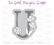 Cookie Cutters - Daisy U - Cookie Cutter - The Sweet Designs Shoppe - TSDS - - ALL,Cookie Cutter,Daisy,Flower,Flowers,Leaves and Flowers,letter,Lettering,Letters,letters and numbers,MOM,Mom Plaque,mother,mothers DAY,Promocode