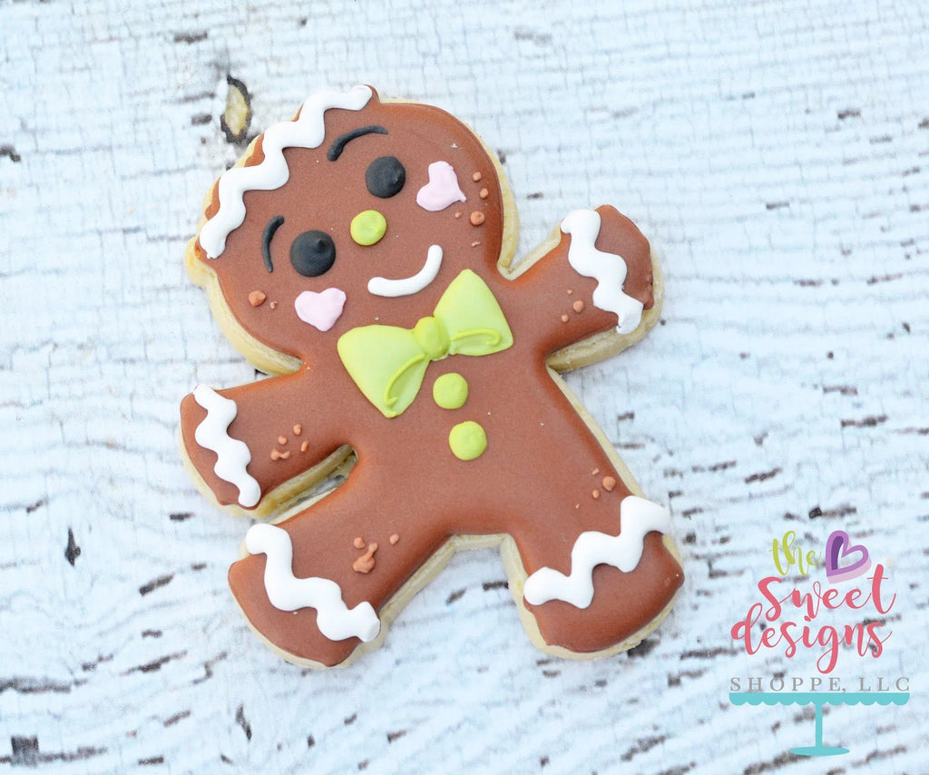 Cookie Cutters - Dancing Gingerbread Boy V2 - Cookie Cutter - The Sweet Designs Shoppe - - ALL, boy, Christmas, Christmas / Winter, cookie, Cookie Cutter, Decoration, food, Food & Beverages, Ginger boy, Ginger bread, Ginger girl, gingerbread, gingerbread man, Ornament, Promocode, Winter