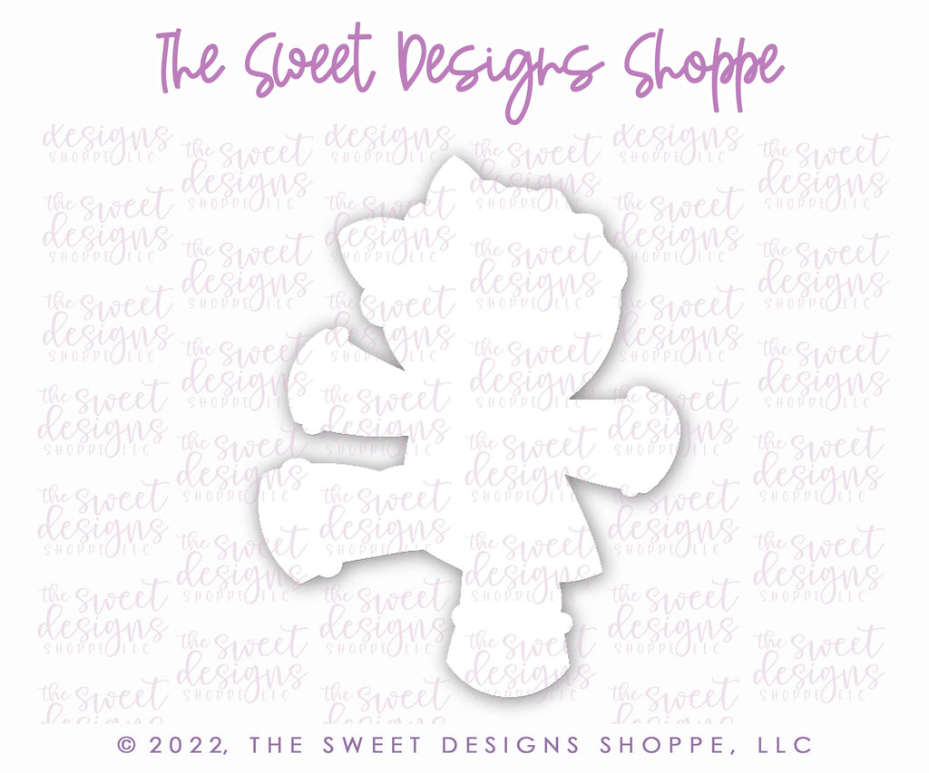 Cookie Cutters - Dancing Gingerbread Girl V3 - Cookie Cutter - The Sweet Designs Shoppe - - ALL, Christmas, Christmas / Winter, cookie, Cookie Cutter, Decoration, food, Food & Beverages, Ginger boy, ginger bread, Ginger girl, gingerbread, gingerbread man, girl, Ornament, Promocode, STL, Winter