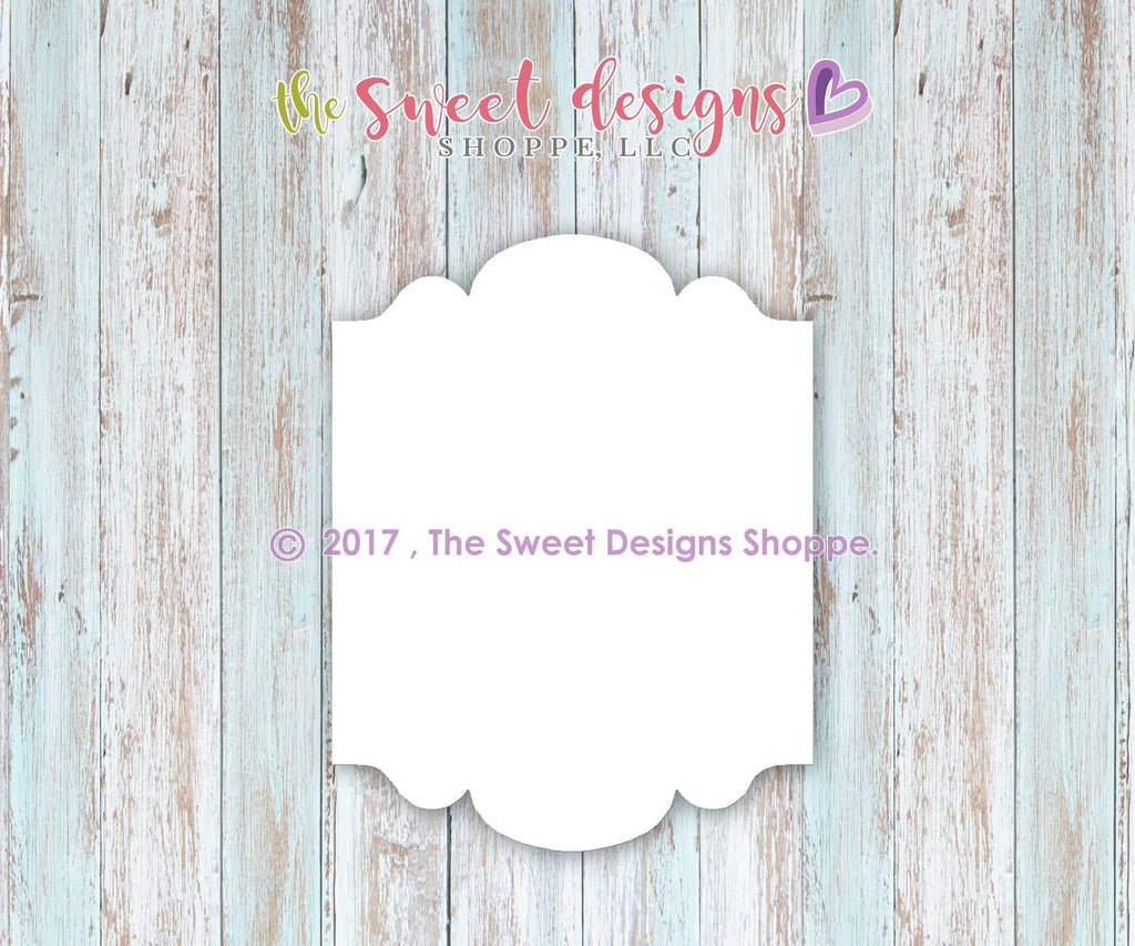 Cookie Cutters - Dawson's Plaque v2 - Cookie Cutter - The Sweet Designs Shoppe - TSDS - - ALL,Cookie Cutter,Customize,Dawson's,Easter,Easter / Spring,Fall,Fall / Thanksgiving,Fall Halloween,Halloween,Plaque,Promocode,STL