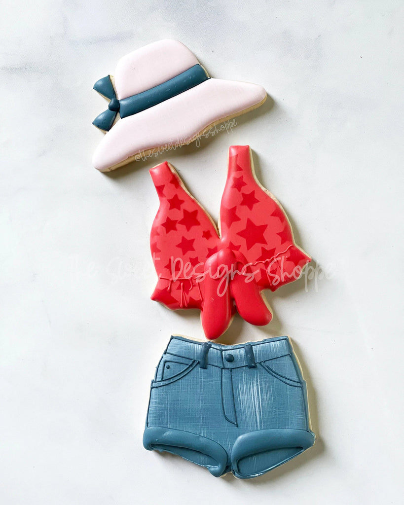 Cookie Cutters - Denim Shorts - Cookie Cutter - Sweet Designs Shoppe - - 4th, 4th July, 4th of July, Accesories, Accessories, accessory, ALL, Clothing / Accessories, Cookie Cutter, Patriotic, Promocode, summer