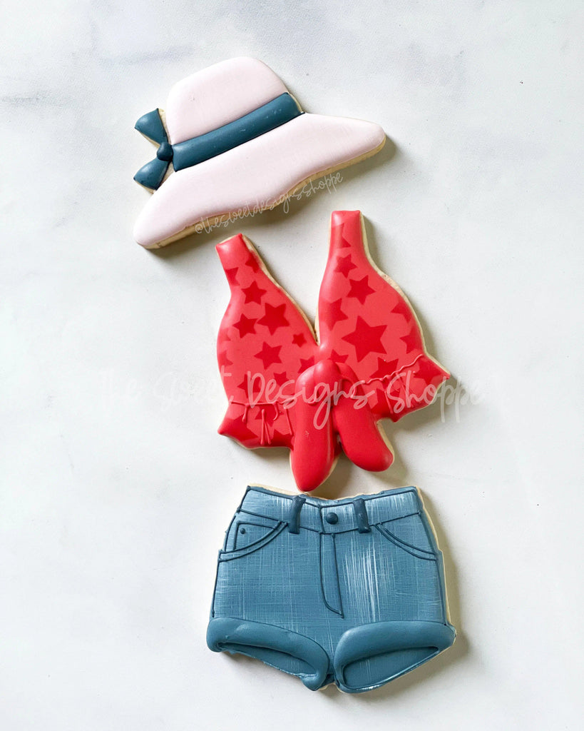 Cookie Cutters - Denim Shorts - Cookie Cutter - The Sweet Designs Shoppe - - 4th, 4th July, 4th of July, Accesories, Accessories, accessory, ALL, Clothing / Accessories, Cookie Cutter, Patriotic, Promocode, summer, USA