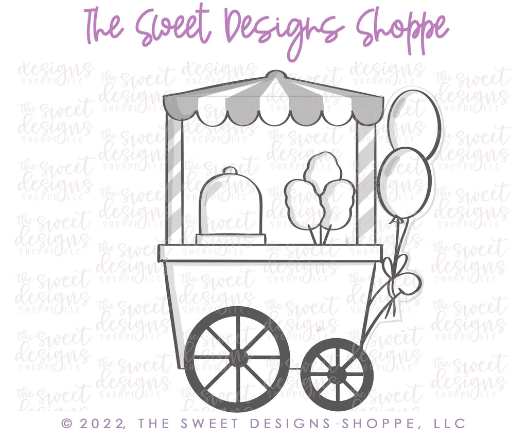Cookie Cutters - Dessert Cart - Cookie Cutter - The Sweet Designs Shoppe - TSDS - - ALL,Birthday,cake,cake slice,celebration,Cookie Cutter,dessert,Food,Food & Beverages,Food and Beverage,Promocode,STL,Sweets