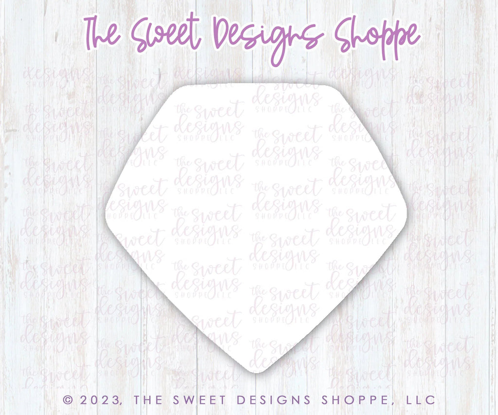 Cookie Cutters - Diamond Frosted Cracker - Cookie Cutter - Sweet Designs Shoppe - - 2019, ALL, basic, Basic Shapes, BasicShapes, Cookie Cutter, cracker, diamond, engagement, Frosted Cracker, gem, Precious stone, Promocode, Wedding