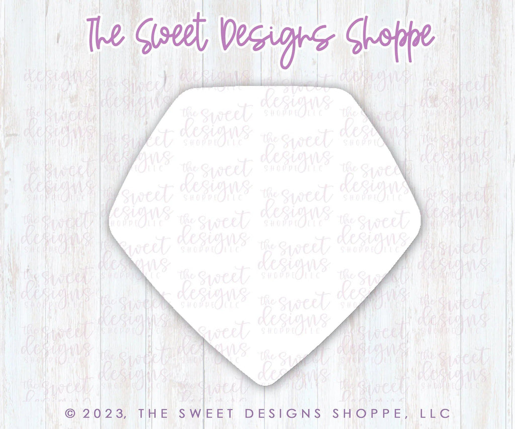 Cookie Cutters - Diamond Frosted Cracker - Cookie Cutter - The Sweet Designs Shoppe - - 2019, ALL, basic, Basic Shapes, BasicShapes, Cookie Cutter, cracker, diamond, engagement, Frosted Cracker, gem, Precious stone, Promocode, Wedding