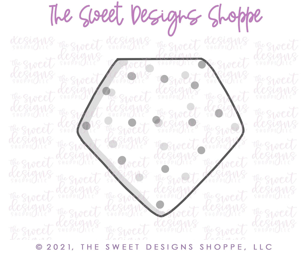 Cookie Cutters - Diamond Frosted Cracker - Cookie Cutter - The Sweet Designs Shoppe - TSDS - - ALL,basic,Basic Shapes,BasicShapes,Cookie Cutter,cracker,diamond,engagement,Frosted Cracker,gem,Precious stone,Promocode,Wedding