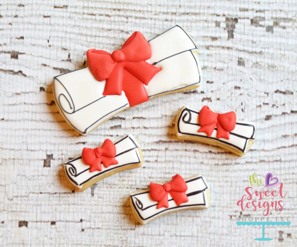 Cookie Cutters - Diploma V2- Cookie Cutter - The Sweet Designs Shoppe - TSDS - - ALL,celebration,Cookie Cutter,Grad,graduation,graduations,Promocode,School,School / Graduation
