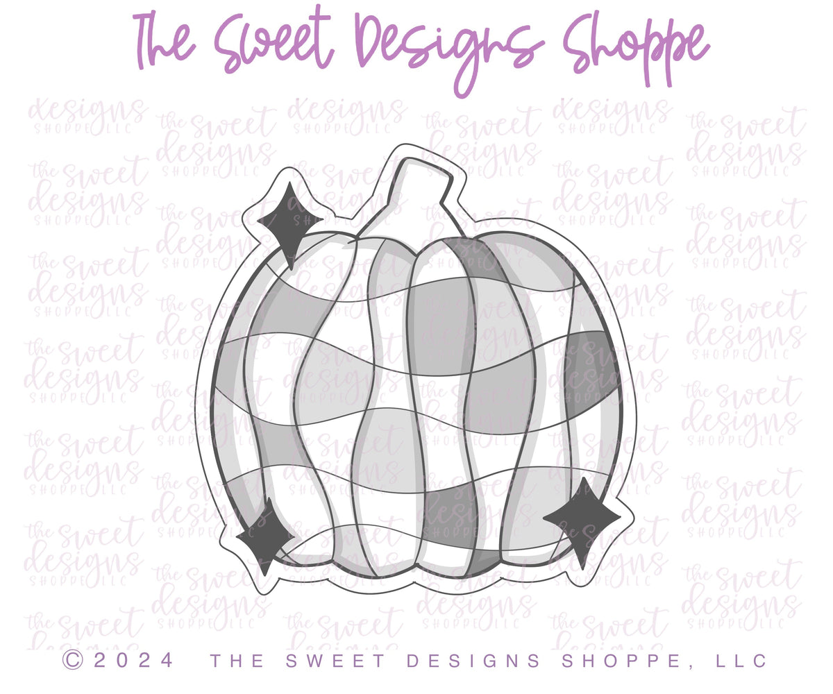 Cookie Cutters - Disco Ball Pumpkin Plaque - Cookie Cutter - The Sweet Designs Shoppe - TSDS - - ALL,Cookie Cutter,halloween,Promocode,STL