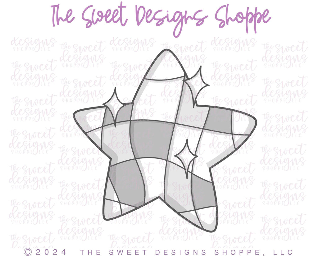 Cookie Cutters - Disco Star - Cookie Cutter - The Sweet Designs Shoppe - - 4th, 4th July, 4th of July, ALL, Cookie Cutter, Disco, Patriotic, Promocode, USA