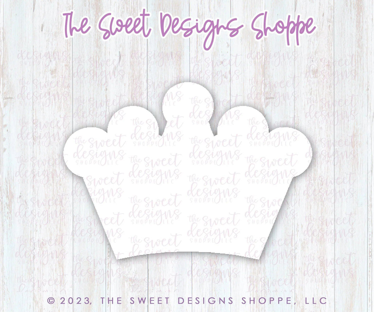 Cookie Cutters - Doll Crown - Cookie Cutter - The Sweet Designs Shoppe - TSDS - - Accesories,Accessories,accessory,ALL,Barbie,Birthday,Clothing / Accessories,Cookie Cutter,Girl,kids,Kids / Fantasy,King,princess,Promocode,STL