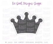 Cookie Cutters - Doll Crown - Cookie Cutter - The Sweet Designs Shoppe - TSDS - - Accesories,Accessories,accessory,ALL,Barbie,Birthday,Clothing / Accessories,Cookie Cutter,Girl,kids,Kids / Fantasy,King,princess,Promocode,STL