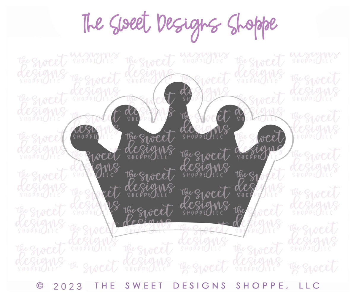 Cookie Cutters - Doll Crown - Cookie Cutter - The Sweet Designs Shoppe - TSDS - - Accesories,Accessories,accessory,ALL,Barbie,Birthday,Clothing / Accessories,Cookie Cutter,Girl,kids,Kids / Fantasy,King,princess,Promocode,STL