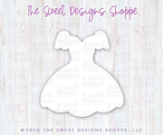 Cookie Cutters - Doll Dress - Cookie Cutter - The Sweet Designs Shoppe - TSDS - - Accesories,Accessories,accessory,ALL,Barbie,Birthday,Clothing / Accessories,Cookie Cutter,Dress,Fashion,Girl,kids,Kids / Fantasy,princess,Promocode,STL,Wedding,Wedding Favors