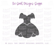 Cookie Cutters - Doll Dress - Cookie Cutter - The Sweet Designs Shoppe - TSDS - - Accesories,Accessories,accessory,ALL,Barbie,Birthday,Clothing / Accessories,Cookie Cutter,Dress,Fashion,Girl,kids,Kids / Fantasy,princess,Promocode,STL,Wedding,Wedding Favors
