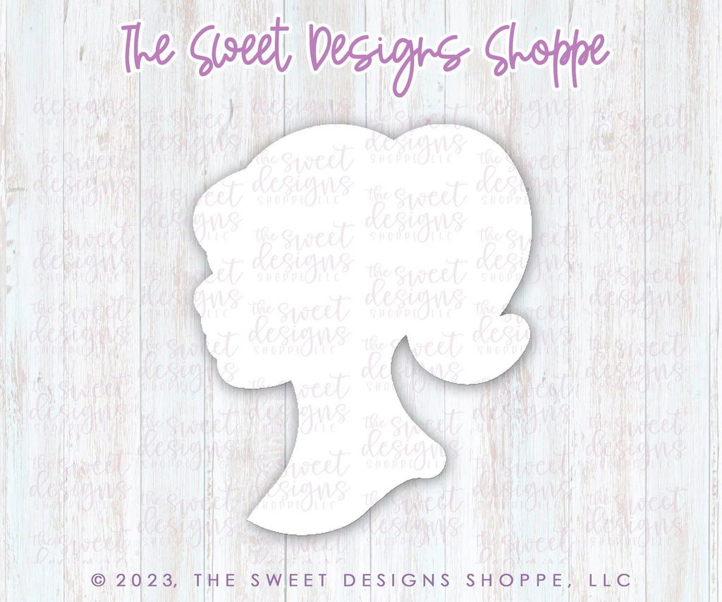 Cookie Cutters - Doll Profile - Cookie Cutter - The Sweet Designs Shoppe - - Accesories,Accessories,accessory,ALL,Barbie,Birthday,Clothing / Accessories,Cookie Cutter,Dress,Fashion,Girl,kids,Kids / Fantasy,princess,Promocode