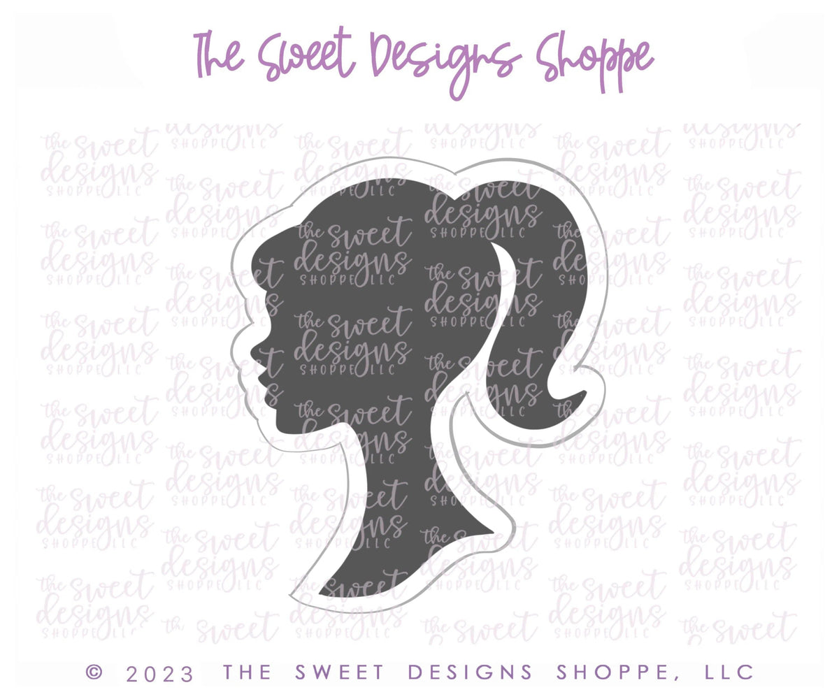 Cookie Cutters - Doll Profile - Cookie Cutter - The Sweet Designs Shoppe - TSDS - - Accesories,Accessories,accessory,ALL,Barbie,Birthday,Clothing / Accessories,Cookie Cutter,Dress,Fashion,Girl,kids,Kids / Fantasy,princess,Promocode,STL