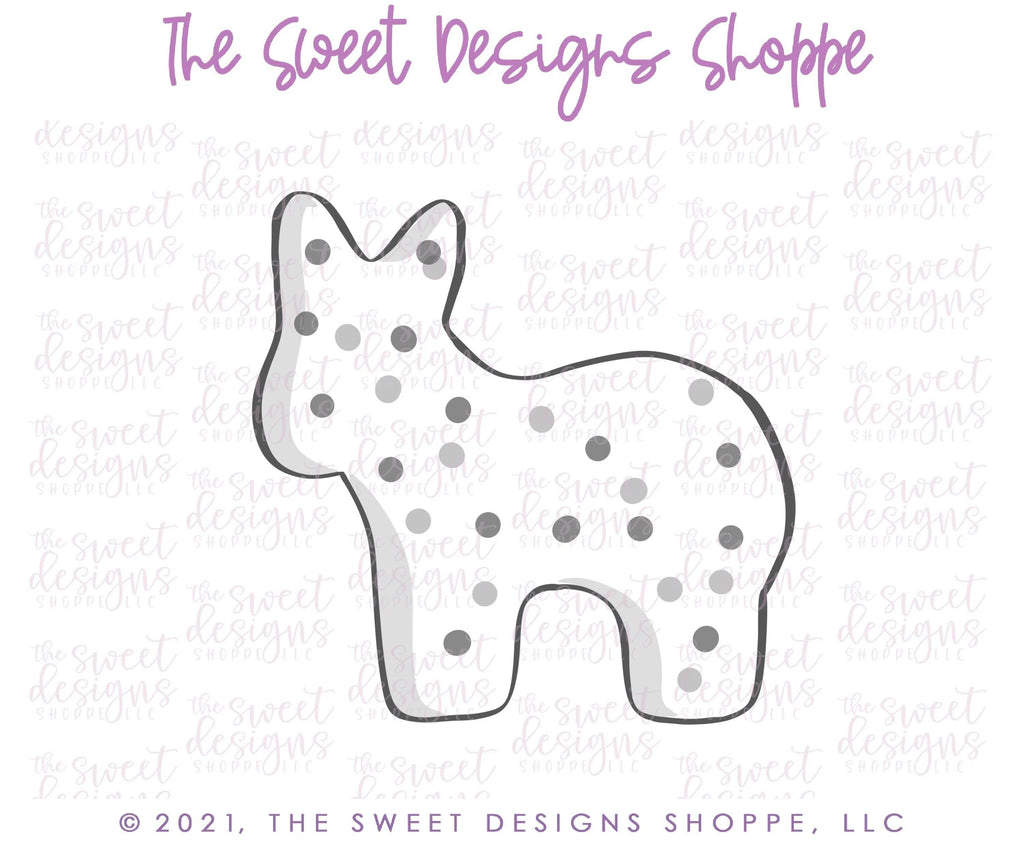 Cookie Cutters - Donkey Frosted Cracker - Cookie Cutter - The Sweet Designs Shoppe - - ALL, Animal, Animals, Animals and Insects, Cookie Cutter, cracker, Frosted Cracker, Promocode