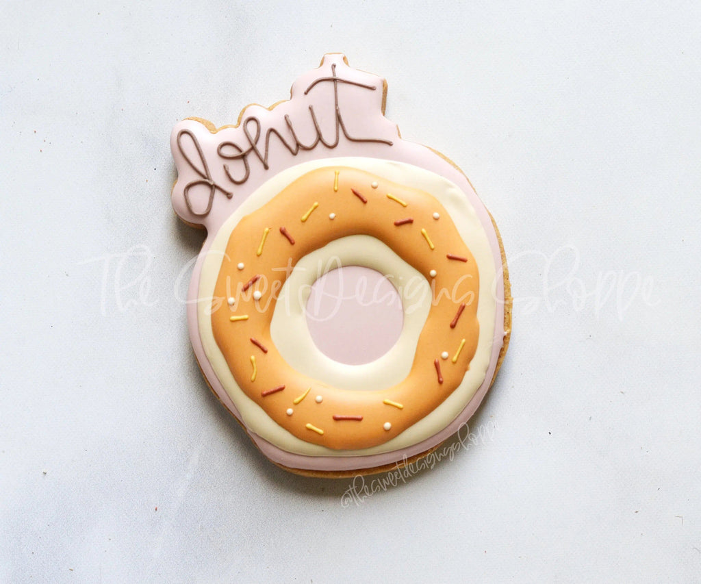 Cookie Cutters - Donut Cookie Sticker - Cookie Cutter - The Sweet Designs Shoppe - - ALL, Cookie Cutter, Fall, Fall / Thanksgiving, fruits, Fruits and Vegetables, Plaque, Plaques, PLAQUES HANDLETTERING, Promocode, Sweet, Sweets