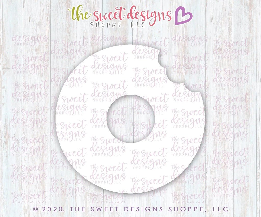 Cookie Cutters - Donut with a Bite - Cookie Cutter - The Sweet Designs Shoppe - - ALL, Cookie Cutter, Donut, Food, Food and Beverage, Food beverages, Promocode, Sweet, Sweets, valentines