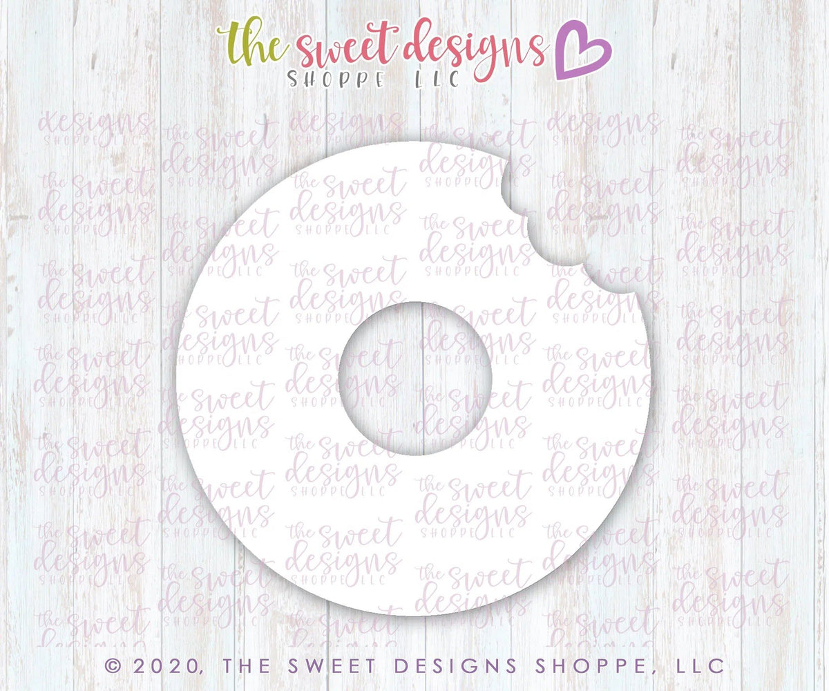 Cookie Cutters - Donut with a Bite - Cookie Cutter - The Sweet Designs Shoppe - TSDS - - ALL,Cookie Cutter,Donut,Food,Food and Beverage,Food beverages,Promocode,Sweet,Sweets,valentines