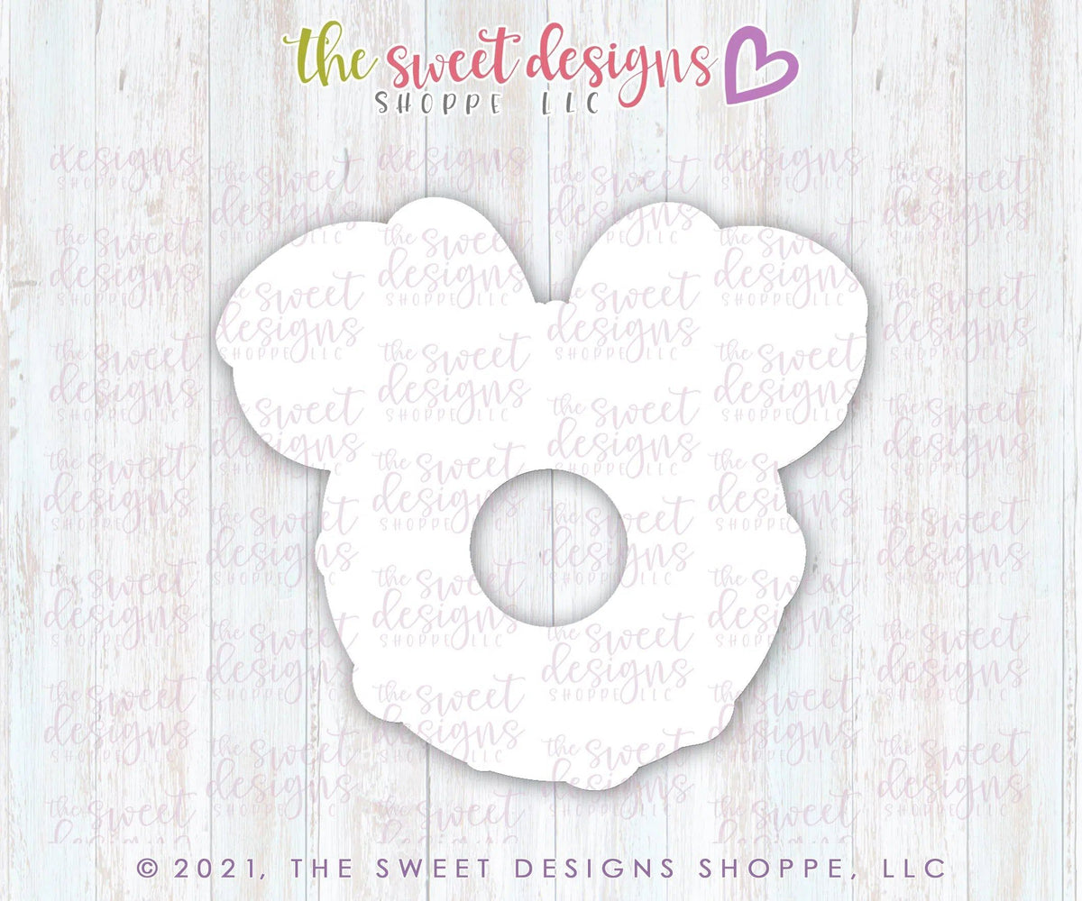 Cookie Cutters - Donut with Bow - Theme Park Snack - Cookie Cutter - The Sweet Designs Shoppe - TSDS - - ALL,Birthday,Cookie Cutter,Food,Food and Beverage,Food beverages,kids,Kids / Fantasy,mouse,Promocode,STL,summer,Sweet,Sweets,Theme Park,Travel