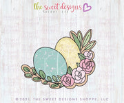 Cookie Cutters - Double Floral Eggs - Cookie Cutter - The Sweet Designs Shoppe - TSDS - - ALL,Andi Kirkegaard,Animal,Animals,Animals and Insects,Cookie Cutter,easter,Easter / Spring,Kirkie,online,online class,Promocode,STL