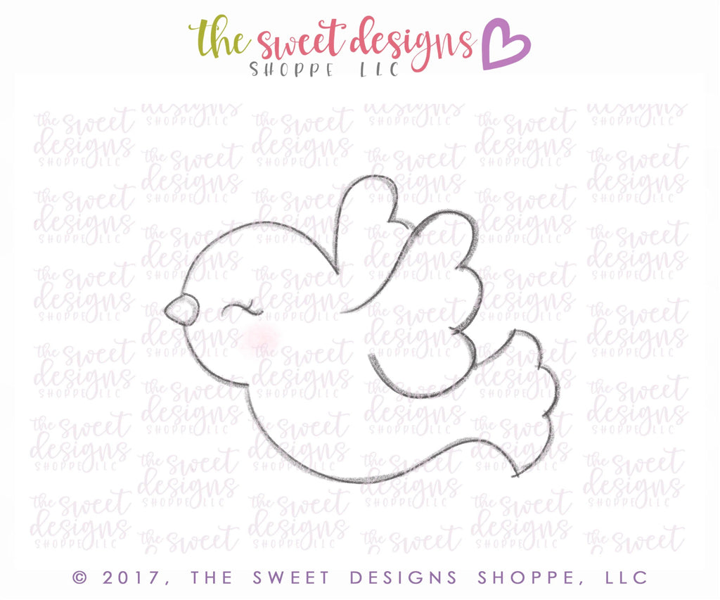 Cookie Cutters - Dove v2- Cookie Cutter - The Sweet Designs Shoppe - - ALL, Animal, Cookie Cutter, Holiday, Promocode, Religious, Wedding