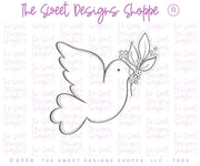 Cookie Cutters - Dove with Flowers - Cookie Cutter - The Sweet Designs Shoppe - TSDS - - ALL,Animal,Animals,Cookie Cutter,First Communion,floral,Promocode,Religious,STL,Wedding,Wedding Favors