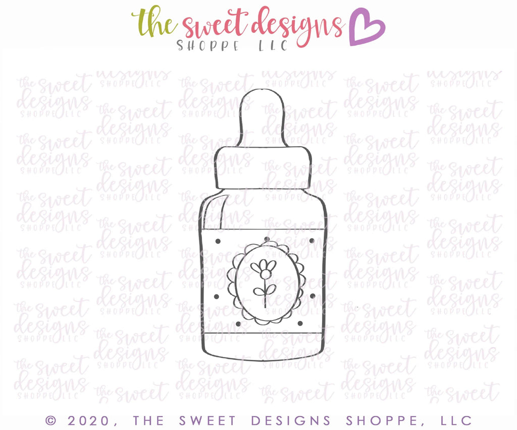 Cookie Cutters - Dropper Bottle - Cookie Cutter - The Sweet Designs Shoppe - TSDS - - 041120,ALL,Cookie Cutter,Doctor,essential oils oil,MEDICAL,nurse,Promocode,young living,Youngliving