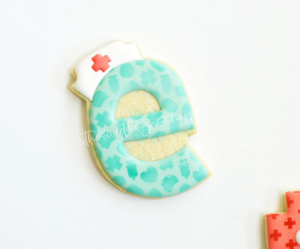 Cookie Cutters - E in HERO - Cookie Cutter - The Sweet Designs Shoppe - TSDS - - 041120,ALL,Cookie Cutter,Doctor,letter,Lettering,Letters,letters and numbers,MEDICAL,MEDICINE,NURSE,NURSE APPRECIATION,Promocode,text