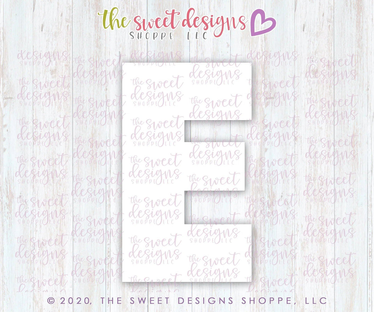 Cookie Cutters - E in LOVE - Cookie Cutter - The Sweet Designs Shoppe - TSDS - - ALL,Cookie Cutter,home,house,Lettering,Letters,letters and numbers,Promocode,Real Estate,RealEstate,text,valentines