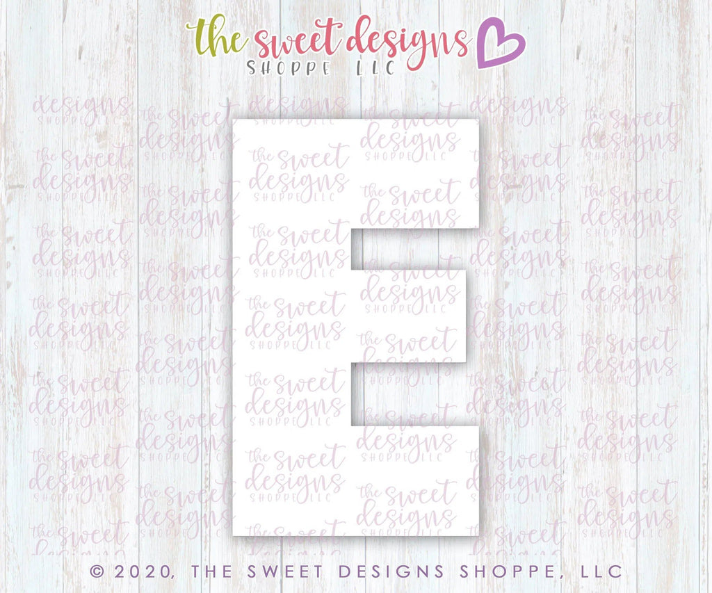 Cookie Cutters - E in LOVE - Cookie Cutter - The Sweet Designs Shoppe - TSDS - - ALL,Cookie Cutter,home,house,Lettering,Letters,letters and numbers,Promocode,Real Estate,RealEstate,text,valentines